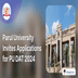 Parul University Invites Applications for PU DAT 2024; Apply Online @paruluniversity.ac.in
